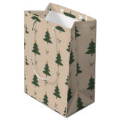Sac Cadeau Moyen Sapin de Noël (Dos Angle)