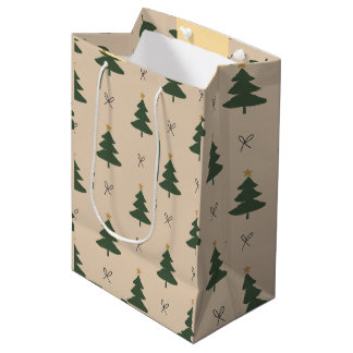 Sac Cadeau Moyen Sapin de Noël