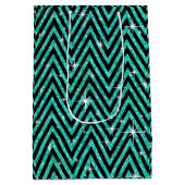 Sac Cadeau Moyen Sarcelle d'hiver de l'arc | de diamant de Chevron (Dos)