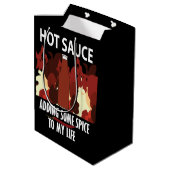 Sac Cadeau Moyen Sauce chaude Ketchup Fire Red Chili Pepper (Dos Angle)