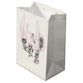 Sac Cadeau Moyen SAUVAGE | Wild Things et Max - Rose (Dos Angle)