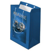Sac Cadeau Moyen Scène de loutre de MaineSea (Dos Angle)