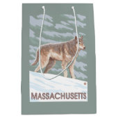 Sac Cadeau Moyen Scène de MassachusettsWolf (Devant)
