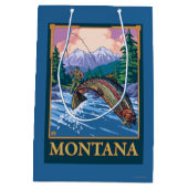 Sac Cadeau Moyen Scène de pêche de mouche - Montana (Dos)