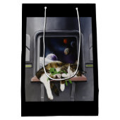 Sac Cadeau Moyen Sci-Fi Cute Chat (Dos)