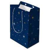 Sac Cadeau Moyen Scintillez scintillez étoile (Dos Angle)