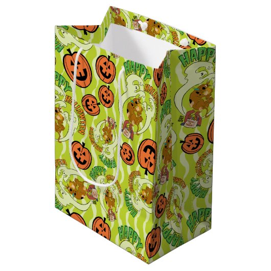 Sac Cadeau Moyen Scooby-Doo | Happy Halloween Motif (Devant Angle)