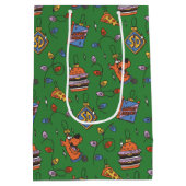 Sac Cadeau Moyen Scooby-Doo Holiday Snack Lights Pattern (Dos)