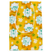 Sac Cadeau Moyen Scooby-Doo | Modèle floral de caractère (Devant)