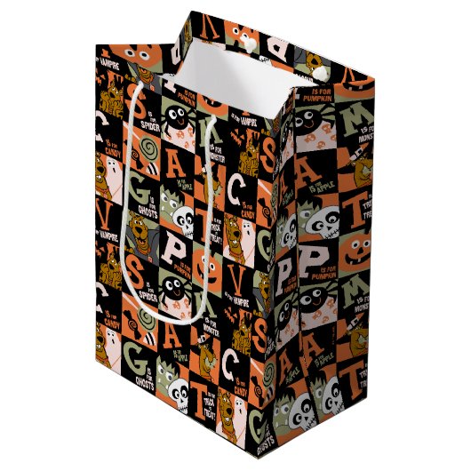 Sac Cadeau Moyen Scooby-Doo | Motif Halloween (Devant Angle)