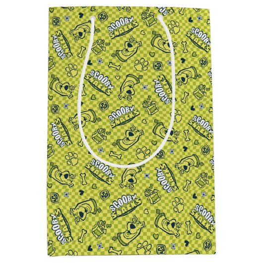 Sac Cadeau Moyen Scooby Snacks Galore Checker Motif (Devant)
