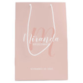 Sac Cadeau Moyen Script moderne, Bridesmaitres personnalisées (Devant)