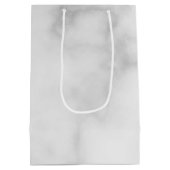 Sac Cadeau Moyen Script moderne Marbre blanc de servante d'accueil (Dos)