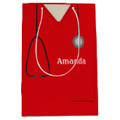 Sac Cadeau Moyen Scrubs Médicales Red MGB (Devant)