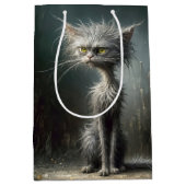 Sac Cadeau Moyen Scruffy Street Chat pour Anniversaire (Devant)