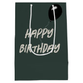 Sac Cadeau Moyen Scruffy Street Chat pour Anniversaire (Dos)