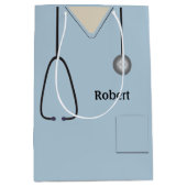 Sac Cadeau Moyen Scruts Médicales bleu clair MGB (Devant)