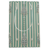 Sac Cadeau Moyen Seaoam Striped Crystal Trees (Devant)