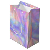 Sac Cadeau Moyen seconde vue - holo pastel : (Devant Angle)