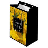 Sac Cadeau Moyen Secteur Jaune des tournesols (Dos Angle)