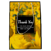 Sac Cadeau Moyen Secteur Jaune des tournesols (Devant)