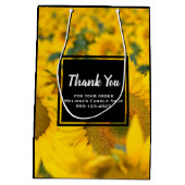 Sac Cadeau Moyen Secteur Jaune des tournesols (Dos)