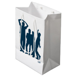 Sac Cadeau Moyen Seinfeld Graphique de silhouette de groupe
