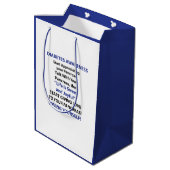 Sac Cadeau Moyen Sensibilisation au diabète (Dos Angle)