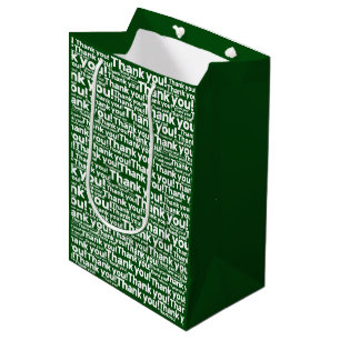 Sac Cadeau Moyen Service d'entretien de la pelouse blanche verte -