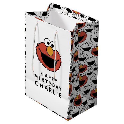 Sac Cadeau Moyen Sesame Street | Elmo - First Birthday Medium Gift (Devant Angle)