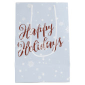 Sac Cadeau Moyen Setter Irlandais Dans Les Snowflakes (Dos)