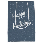 Sac Cadeau Moyen Setter Irlandais En Bois D'Hiver (Dos)