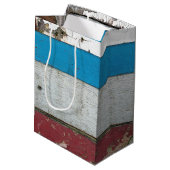 Sac Cadeau Moyen Shabby Chic Grange Bois Anniversaire (Dos Angle)