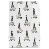 Sac Cadeau Moyen Shabby Chic Paris (Dos)