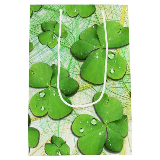 Sac Cadeau Moyen Shamrock vert St Patrick iPhone 5 Coque-Mate (Dos)