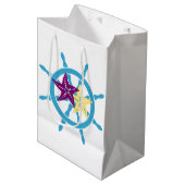 Sac Cadeau Moyen Shipwheel & Starfish (Devant Angle)