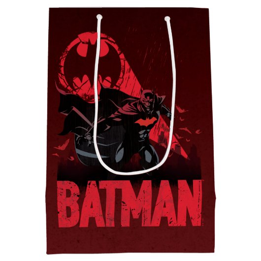 Sac Cadeau Moyen Signal Batman Crimson Bat (Dos)
