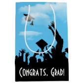 Sac Cadeau Moyen Silhouette avec ciel (Devant)