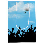 Sac Cadeau Moyen Silhouette avec ciel (Dos)