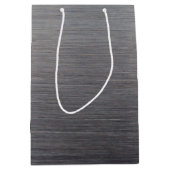 Sac Cadeau Moyen Silhouette noire de plate-forme de forage avec le (Devant)