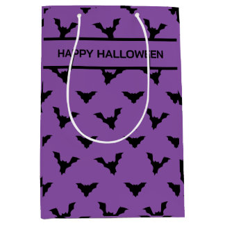 Sac Cadeau Moyen silhouettes motif violet