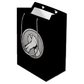 Sac Cadeau Moyen Silver (Dos Angle)