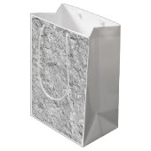 Sac Cadeau Moyen Silver Stone 25th Silver Wedding Anniversary (Dos Angle)