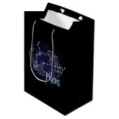 Sac Cadeau Moyen SIM A Pisces Zodiac.SIGNE Zodiaque À La Mode Pisce (Devant Angle)