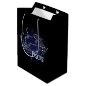 Sac Cadeau Moyen SIM A Pisces Zodiac.SIGNE Zodiaque À La Mode Pisce (Dos Angle)
