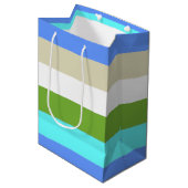 Sac Cadeau Moyen Sint Maarten couleur de plage (Devant Angle)