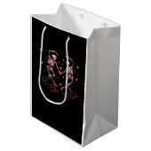Sac Cadeau Moyen Skeletons tenant les mains Coeur Valentines concep (Devant Angle)