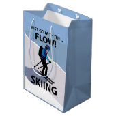 Sac Cadeau Moyen Ski Aller Avec Le Ski De Flux (Dos Angle)