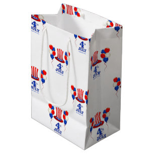 Sac Cadeau Moyen SlipperyJoe's fête d'indépendance du 4 juillet cla