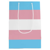 Sac Cadeau Moyen SlipperyJoe's transgenre pride drapeau de la diver (Dos)